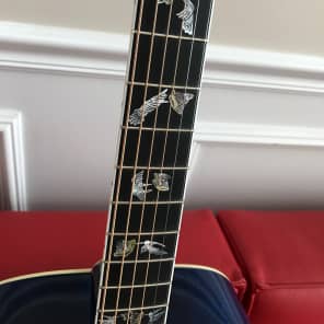 Gibson Hummingbird Custom Quilt 2016 Viper Blue image 4