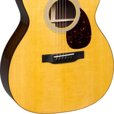 Martin OM-21 Standard Series Acoustic Guitar, Solid Spruce Top, Natural image 2