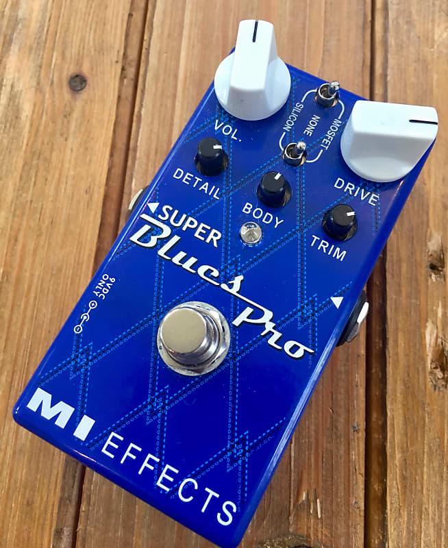 MI Audio MI Effects Super Blues Pro Overdrive Pedal. Ultra flexibility in a  small box!