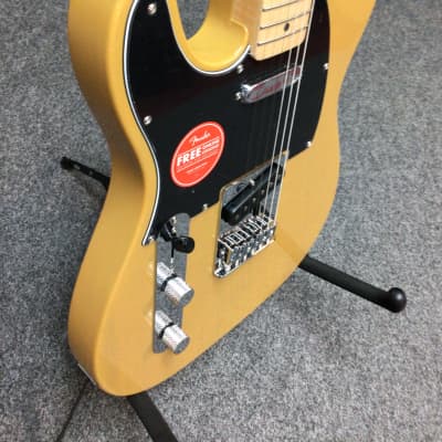 Squier Affinity Telecaster Left-Handed with String-Through Bridge Butterscotch Blonde image 3