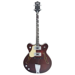 Eastwood Guitars Classic Tenor LEFTY - Walnut - Left Handed Hollowbody Tenor Guitar - NEW! image 5