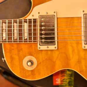 Gibson '58 Reissue Les Paul Plain Quilted Maple Flame Butterscotch Blonde Top R8 2001 image 6