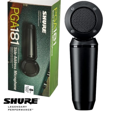 SHURE PGA181 SIDE-ADDRESS CONDENSER MICROPHONE WITH XLR CABLE Free Shipping image 1