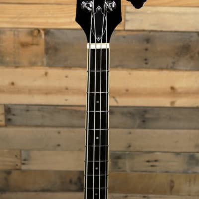 Guild Starfire Bass II Flamed Maple Hollowbody Bass Natural w/ Case image 6