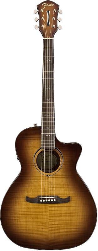 Fender FA-345CE Auditorium Acoustic-Electric Guitar in 3-Tone Tea Burst image 1