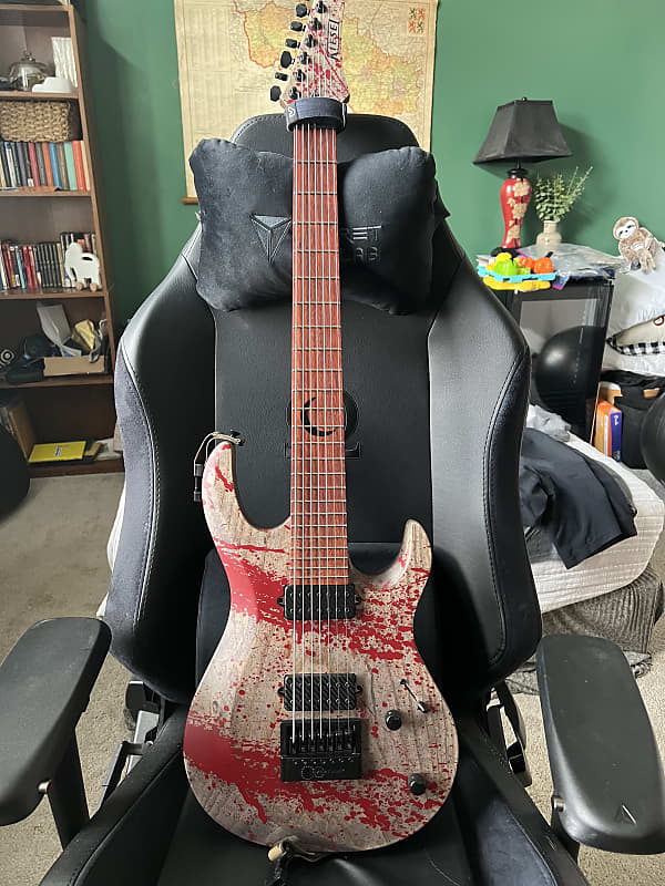 Kiesel Aries 7 2022 Red Blood Splatter | Reverb