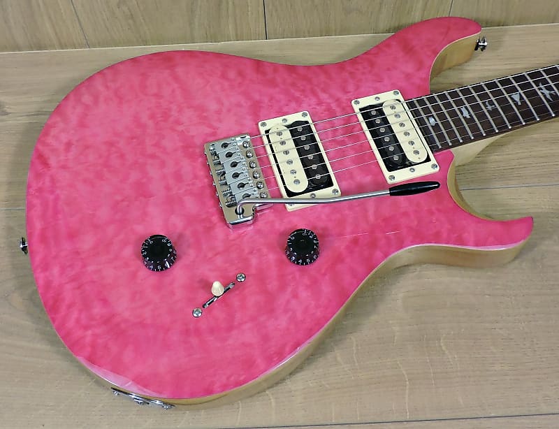 PRS SE Custom 24 Ltd. Edition Bonnie Pink Quilt with Satin