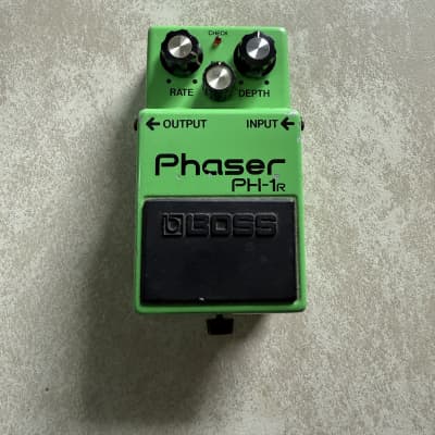 BOSS PH-1r Phaser 日本製 MIJ Japan PH1r Boss PH-1R Phaser (Black Label) Japan 1981 - Green - Vintage