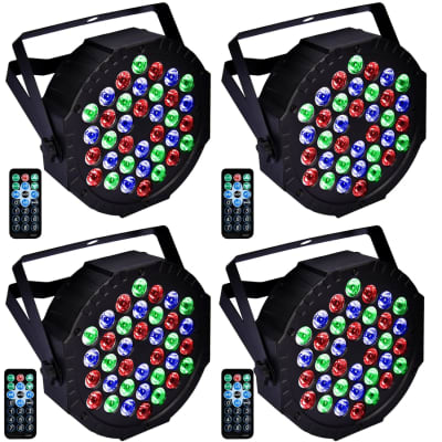 54PCS LED Par Light DMX RGBW Stage Lights Sound Activated DJ Par Light with  Stand - U`King