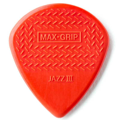 Dunlop 471P3N Max-Grip Jazz III Nylon Guitar Picks, 6 Pack image 3