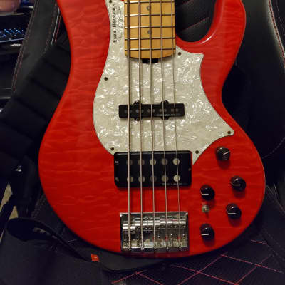 ベース ESP Bardic See Thru Fiesta Red tetsuya STELLA GEAR Bardic / See Thru Fiesta Red [tetsuya Signature