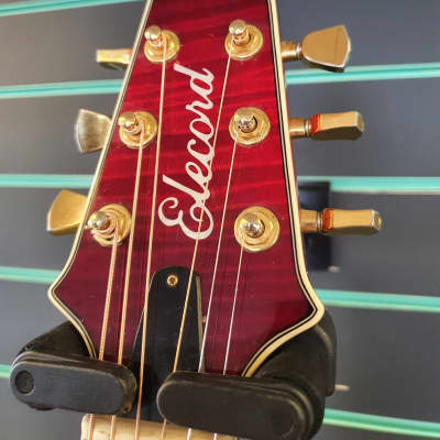 Aria Elecord FET-100 1990's Trans Red Electro Acoustic