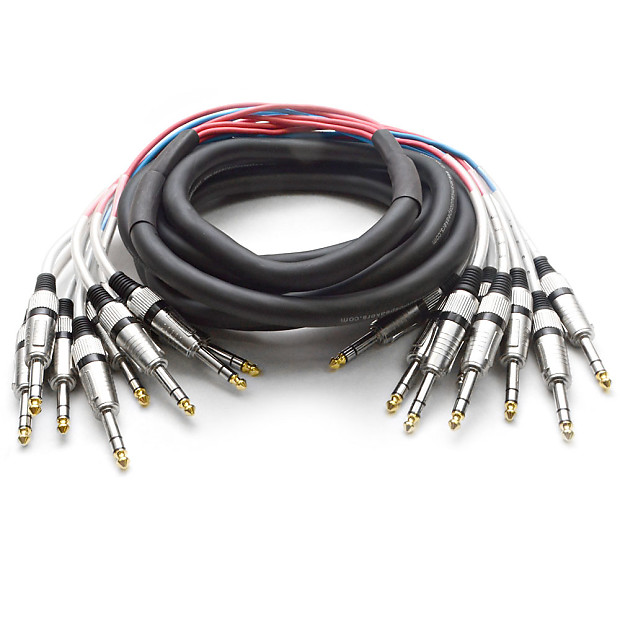 Seismic Audio SASRT-8x15 8-Channel 1/4" TRS Snake Cable - 15' image 1