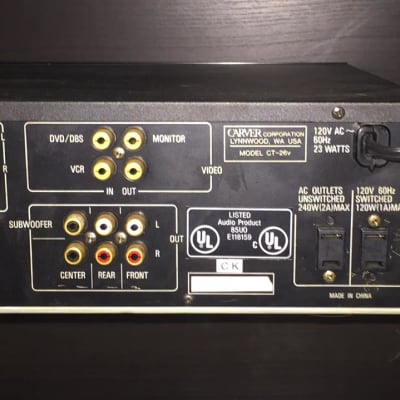 Carver CT-26VPreamplifier ( buy Works Perfect )