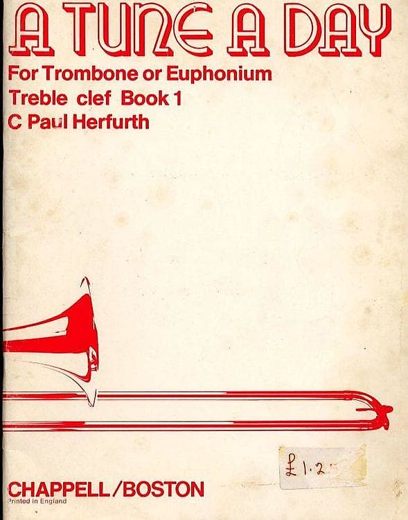 Libro 'A Tune A Day' Para Trombón O Bombardino (BC) - Volumen 1, Método De Aprendizaje