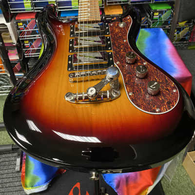 Italia Europa electric guitar in 3 tone sunburst - Made in Korea for sale