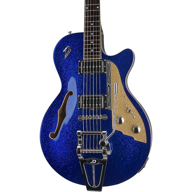 Duesenberg Starplayer TV Semi-Hollow Electric Guitar Blue Sparkle image 1