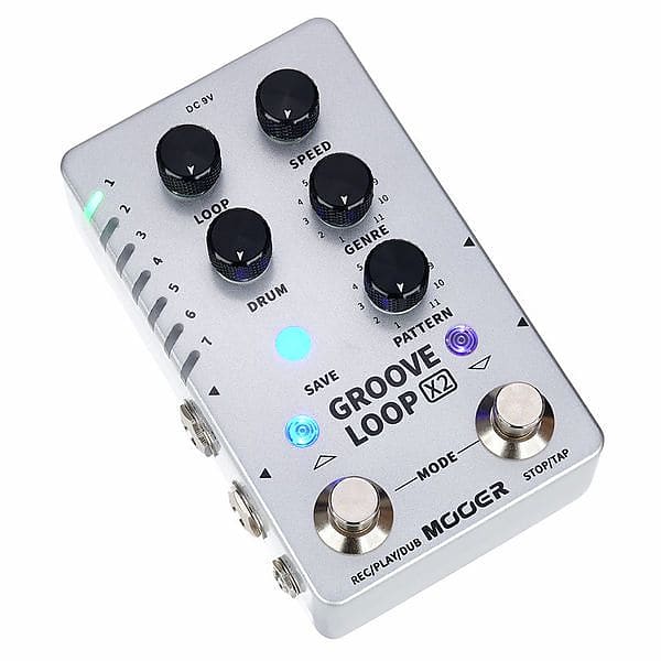 Mooer Groove Loop X2 | Stereo Looper & Drum machine Pedal. New