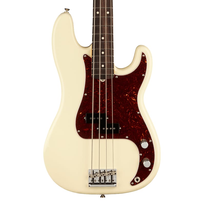 Fender American Professional II Precision Bass Rosewood Olympic White image 1