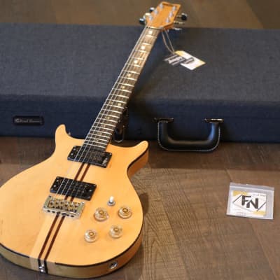 1979 Washburn Wing Series Falcon Natural Double-Cut Neck-Through Electric Guitar + Hard Case image 1