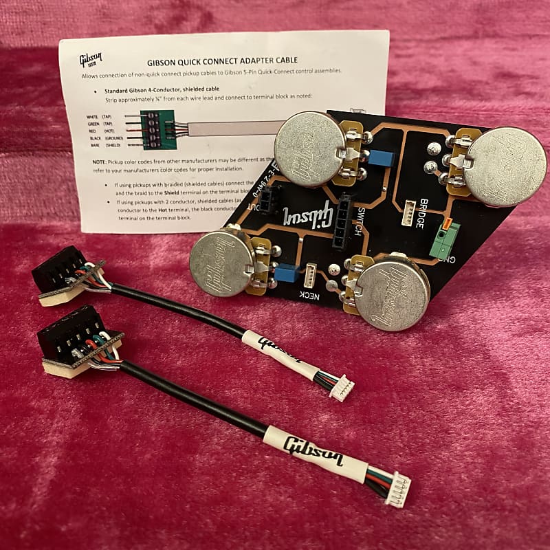 Gibson Solderless Les Paul Voltone Pcb Wiring Harness W Reverb 6166