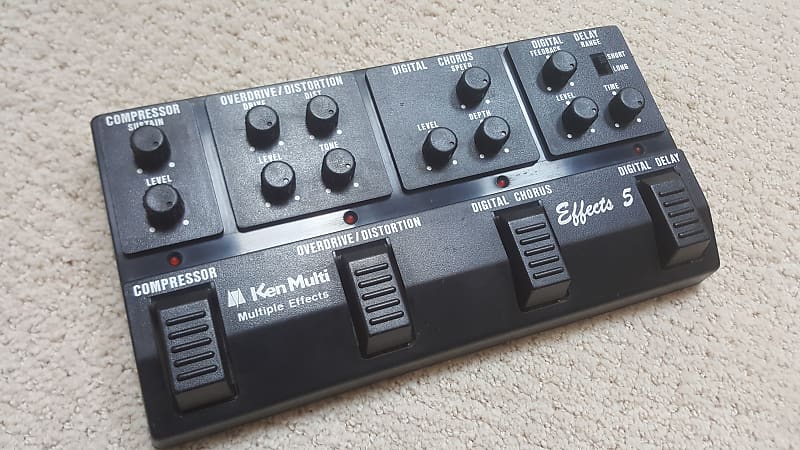 Vintage 80s Ken Multi Effects 5 Multi-FX Guitar Pedal Made In Japan Bass  Stomp