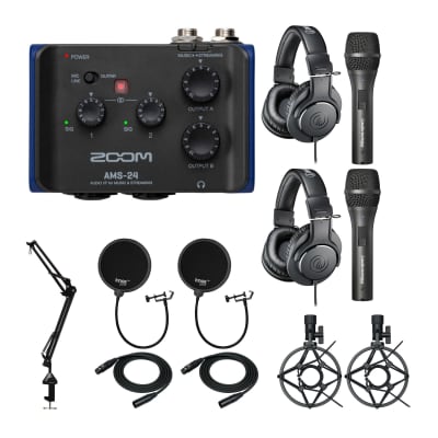 Zoom AMS-24 2x4 USB Audio Interface for Music and Streaming + XLR