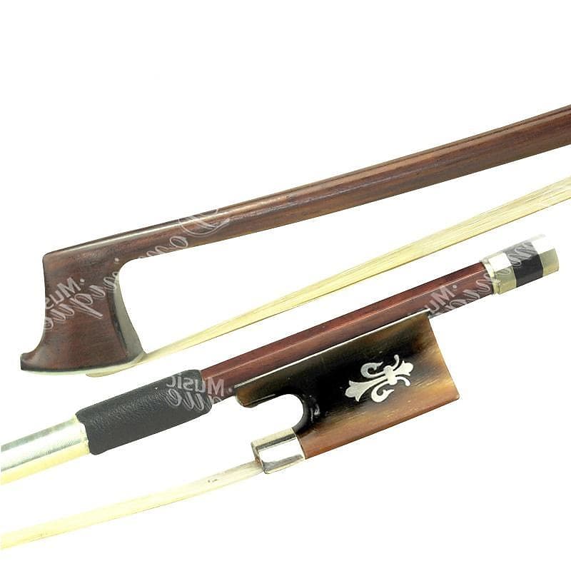 D Z Strad Violin Bow - Model 524 - Brazilwood Bow with Ox Horn Frog and Fleur-de-Lis Inlay image 1