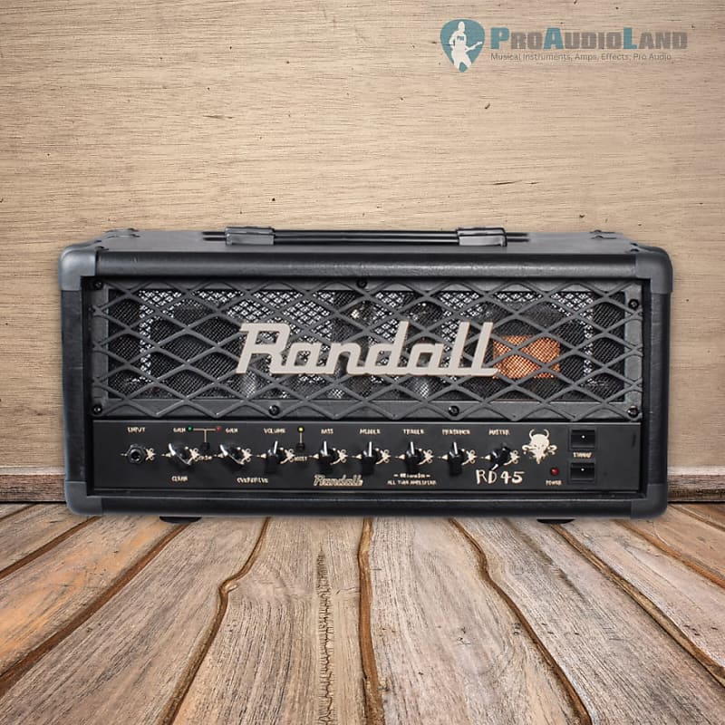 Randall RD45H Diavlo 45W Tube Guitar Head, Black image 1