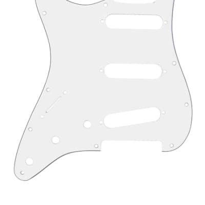 Fender Pickguard Stratocaster  S/S/S (Left Hand) 11-Hole Mount Mint Green 3-Ply for sale