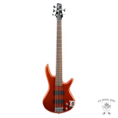 Ibanez GIO GSR205 5-String Electric Bass - Roadster Orange Metallic image 3