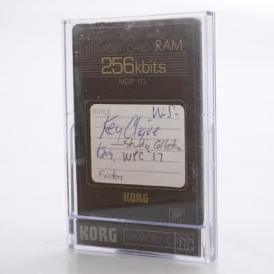 korg mcr-03 256kbits ram memory card working item from japan