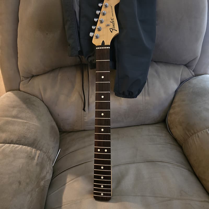 Fender MIM Stratocaster Neck 2016 w/ Locking Tuners Reverb