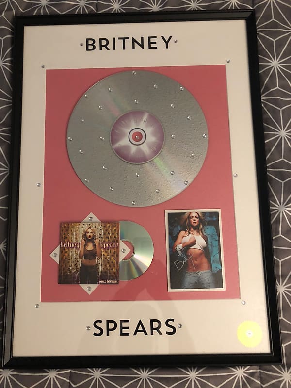 Britney Spears Signed platinum display Britney Spears 2018 Platinum image 1