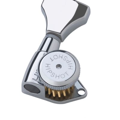 Hipshot Grip-Lock Open 18:1 6 inline Chrome locking tuners 6K1GL0C image 1