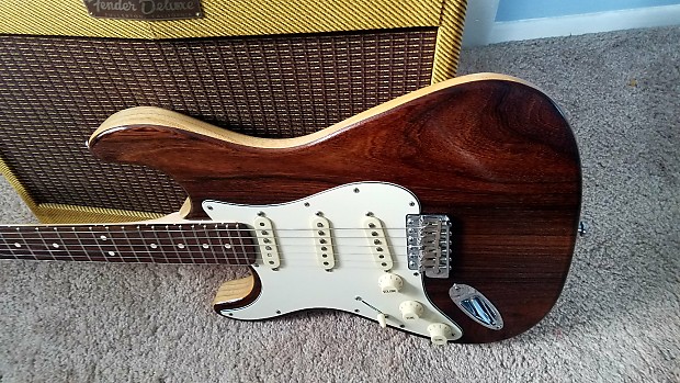 Left Hand Warmoth Custom Strat With Rosewood Top