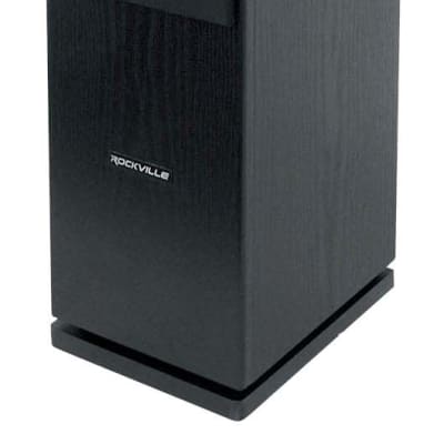 (1) Rockville RockTower 68B Black Home Audio Tower Speakers Passive 8 Ohm image 1