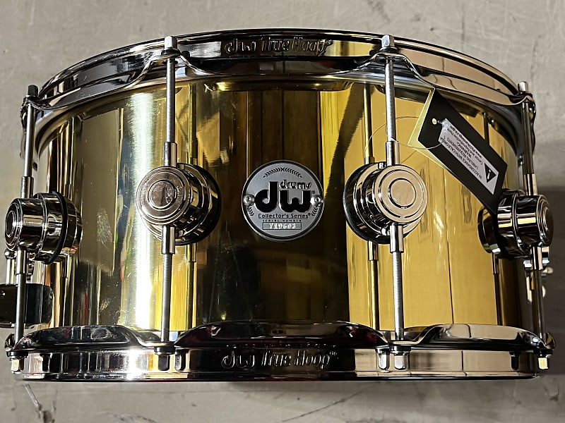 DW 6.5" x 14" Collector's Series Bell Brass Snare Drum - Polished Brass w/ Nickel Hardware image 1