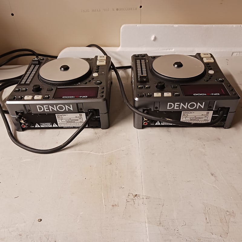 Denon DN-S1000 PAIR w/ Roadcase Early 2000s - Black | Reverb