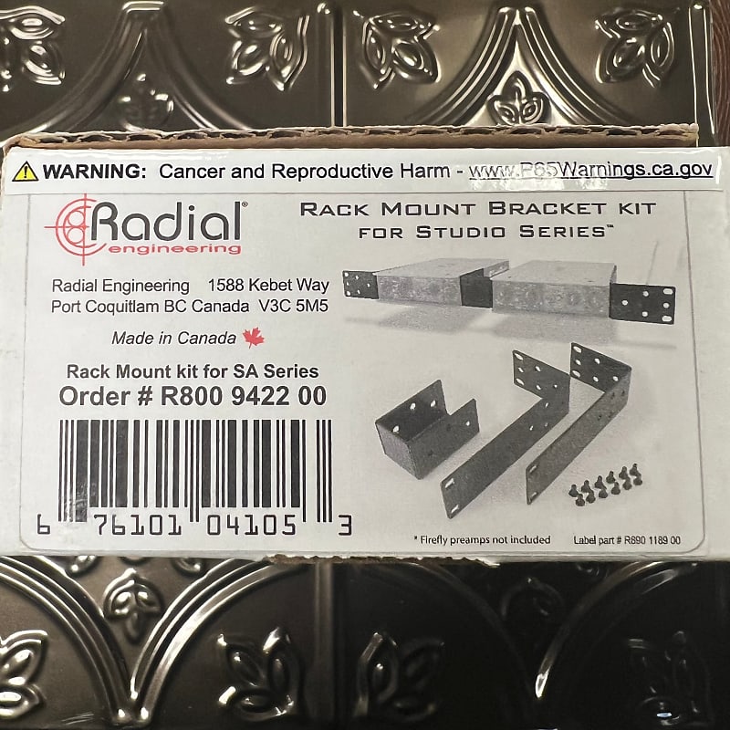 Used Radial Rack Mount Bracket Kit for Studio Series | Reverb