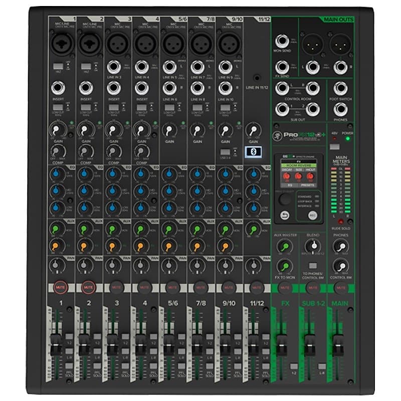 MACKIE ProFX12v3+ [12-channel analog mixer with built-in USB-C terminal]