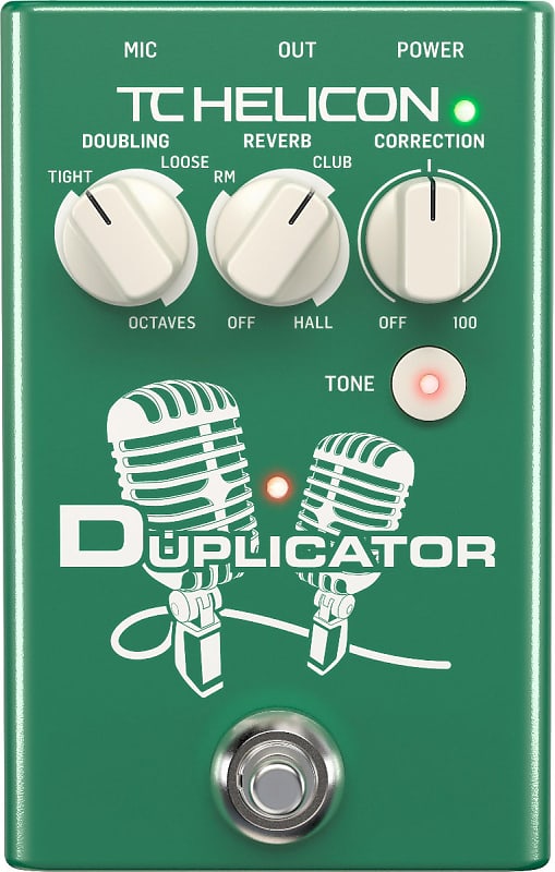 TC-Helicon double ボーカルエフェクター TC-Helicon VoiceTone Double Vocal Pedal | zZounds