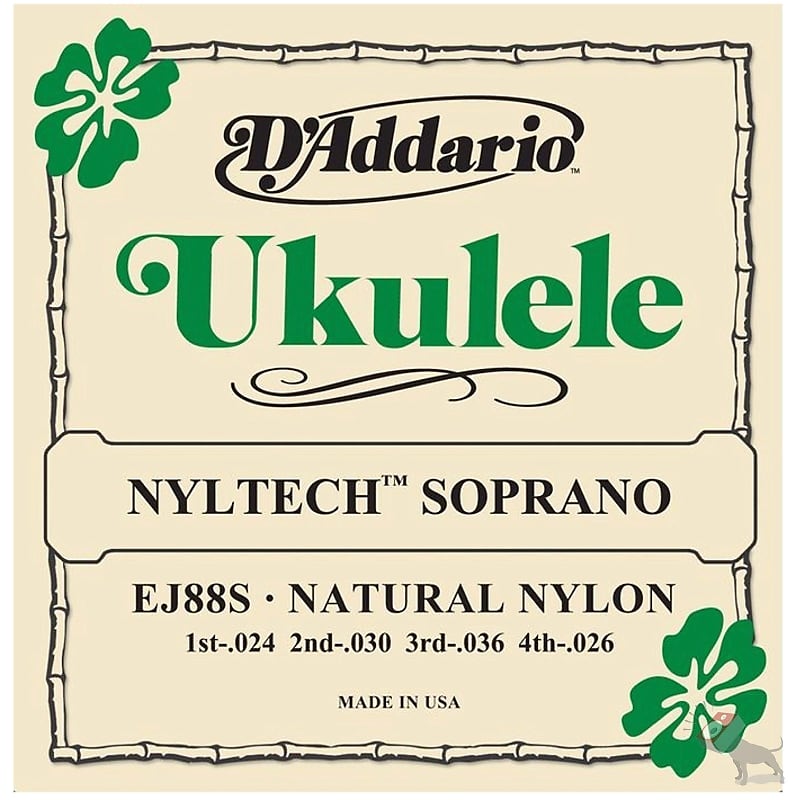 D'Addario EJ88S Nyltech Soprano Natural Nylon Ukulele Uke Strings image 1