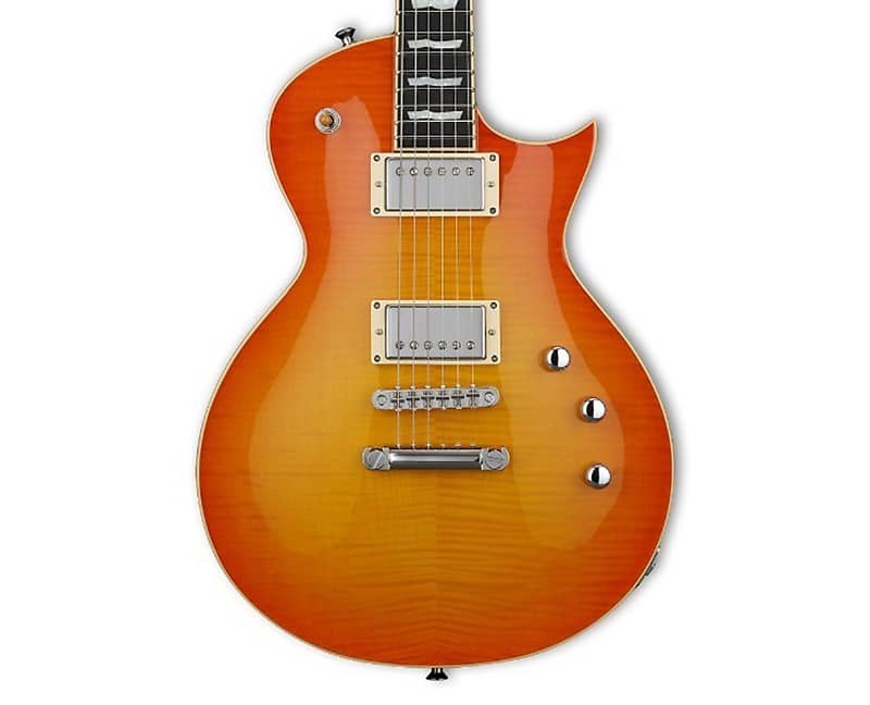 ESP E-II Eclipse FT/FM Electric Guitar - Vintage Honey Burst
