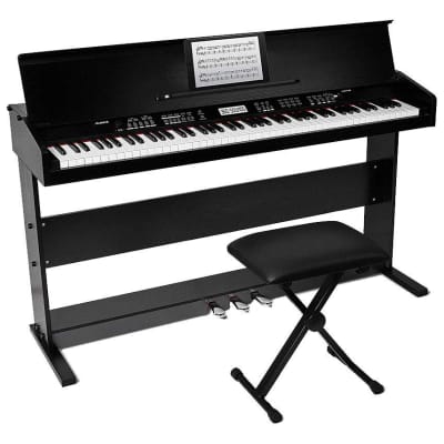 Alesis Virtue - 88-Key Beginner Digital Piano with Full-Size Velocity-Sensitive Keys, Lesson Mode, Power Supply, Built-In Speakers, 360 Premium Voices and 3 Months of Skoove Lessons Included