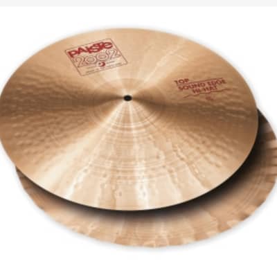 Paiste 15" 2002 Sound Edge Hi-Hat Cymbals (Pair) 1980 - Present - Traditional image 1