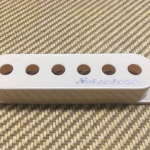 Fender Aged White Noiseless Stratocaster Pickup Cover With Screws & Wiring Diagram image 2