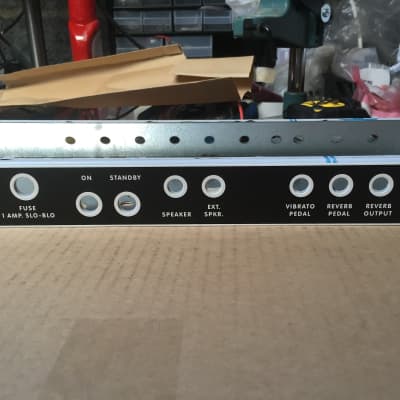 Deluxe Reverb Amp Faceplate and Backplate Fender Blackface era image 5