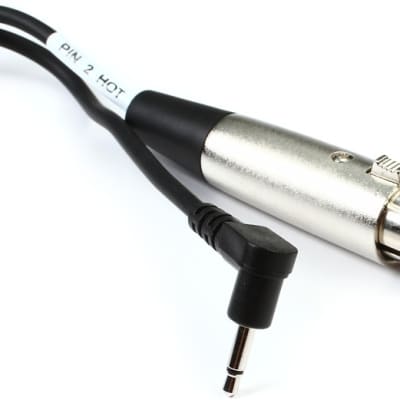 Hosa XVM-305F XLR Female to Right Angle 3.5mm TS Male Cable - 5 foot image 1