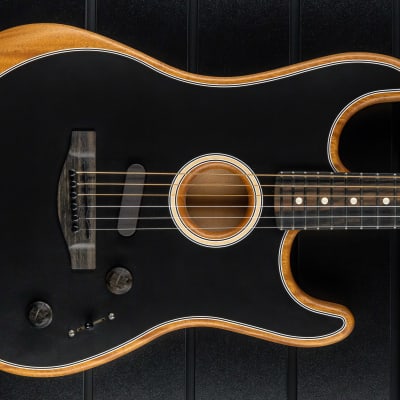 Fender American Acoustasonic Strat - Black image 16